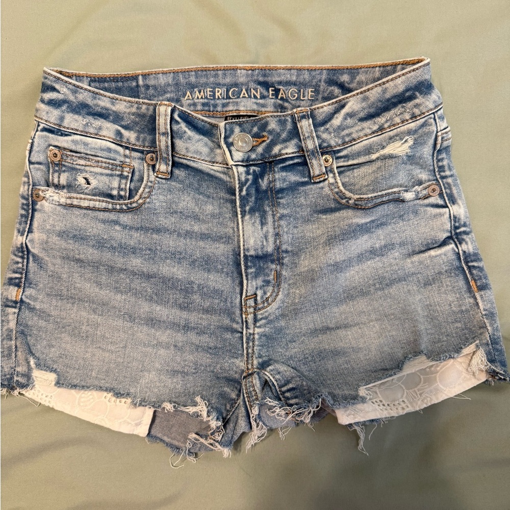 American Eagle Outfitters Light Blue Jean Shorts